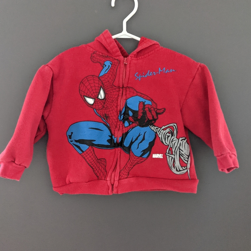 Spider-Man red zip-up hoodie